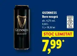 Lidl Guinness Bere neagră Ofertă