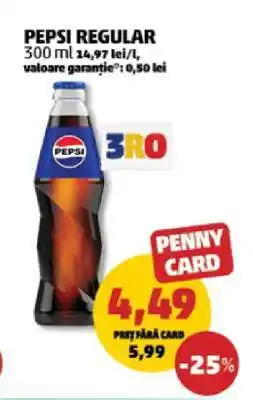 Penny PEPSI REGULAR Ofertă