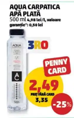Penny Aqua Carpatica Apă Plată Ofertă