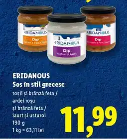 Lidl ERIDANOUS Sos în stil grecesc Ofertă