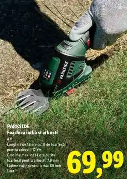 Lidl PARKSIDE Foarfecă iarbă și arbuști Ofertă