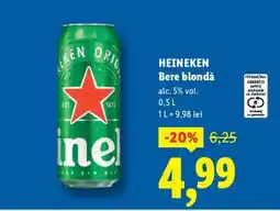 Lidl HEINEKEN Bere blondă Ofertă