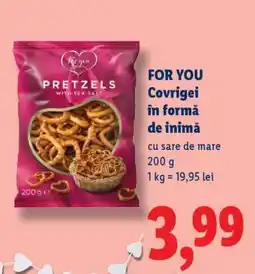 Lidl FOR YOU Covrigei în formă de inimă Ofertă
