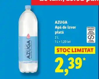Lidl AZUGA Apă de izvor plată Ofertă