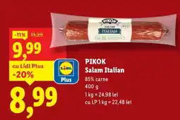 Lidl Pikok Salam Italian Ofertă