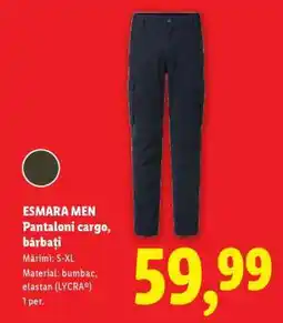 Lidl ESMARA MEN Pantaloni cargo, bărbați Ofertă