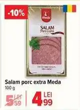 Carrefour Salam porc extra Meda Ofertă