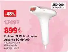 Carrefour Epilator IPL Philips Lumea Advance SC1994/00 Ofertă