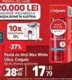 Carrefour Pastă de dinți Max White Ultra, Colgate Ofertă