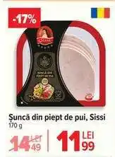 Carrefour Șuncă din piept de pui Sissi Ofertă