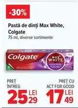 Carrefour Pastă de dinți Max White Colgate Ofertă
