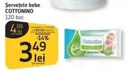 Supeco Şerveţele bebe COTTONINO Ofertă