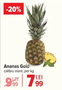 Carrefour Market Ananas Gold calibru mare Ofertă