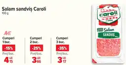 Carrefour Market Salam sandviş Caroli Ofertă