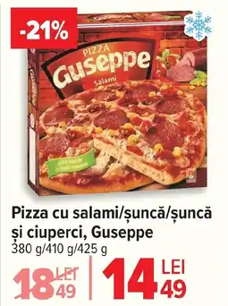 Carrefour Market Pizza cu salami/șuncă/șuncă şi ciuperci, Guseppe Ofertă