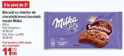 Carrefour Market Biscuiți cu interior de ciocolată/oreo/ciocolată moale Milka Ofertă