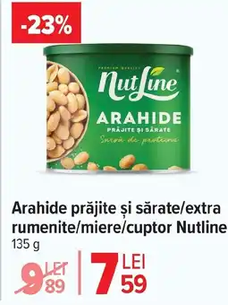 Carrefour Market Arahide prăjite şi sărate/extra rumenite/miere/cuptor Nutline Ofertă