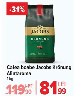 Carrefour Market Cafea boabe Jacobs Krönung Alintaroma Ofertă