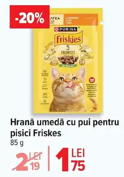 Carrefour Market Hrană umedă cu pui pentru pisici Friskes Ofertă