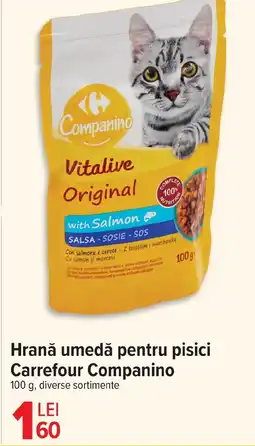 Carrefour Market Hrană umedă pentru pisici Carrefour Companino Ofertă