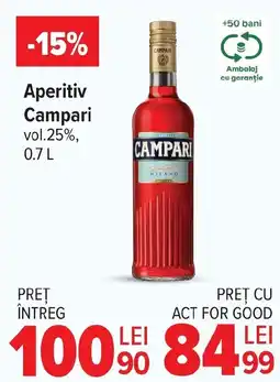 Carrefour Market Aperitiv Campari vol.25% Ofertă