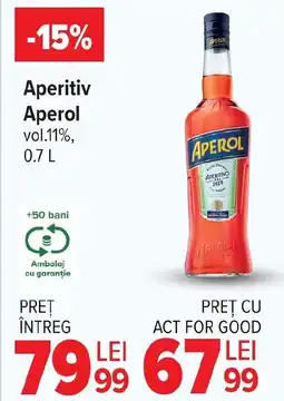 Carrefour Market Aperitiv Aperol vol.11% Ofertă