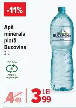 Carrefour Market Apă minerală plată Bucovina Ofertă