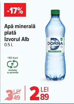 Carrefour Market Apă minerală plată Izvorul Alb Ofertă