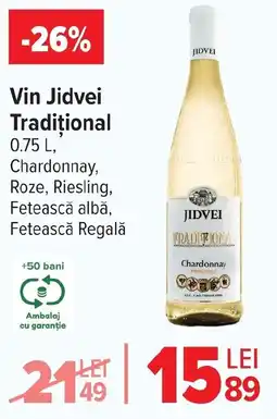 Carrefour Market Vin Jidvei Tradiţional Ofertă