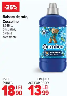 Carrefour Market Balsam de rufe, Coccolino Ofertă