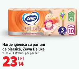 Carrefour Market Hârtie igienică cu parfum de piersică, Zewa Deluxe Ofertă