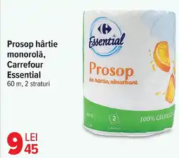Carrefour Market Prosop hârtie monorolǎ, Carrefour Essential Ofertă