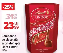 Carrefour Market Bomboane de ciocolată asortate/lapte Lindt Lindor Ofertă