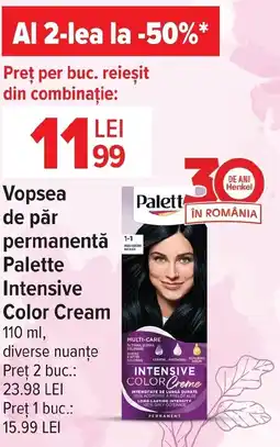Carrefour Market Vopsea de păr permanentă Palette Intensive Color Cream Ofertă