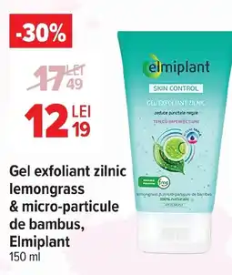 Carrefour Market Gel exfoliant zilnic lemongrass & micro-particule de bambus, Elmiplant Ofertă