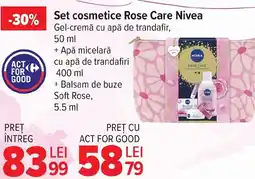 Carrefour Market Set cosmetice Rose Care Nivea Ofertă