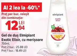 Carrefour Market Gel de duş Elmiplant Exotic Elixir, cu merișoare Ofertă