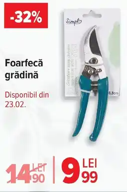 Carrefour Market Foarfecă grădină Ofertă