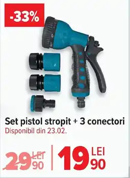 Carrefour Market Set pistol stropit + 3 conectori Ofertă