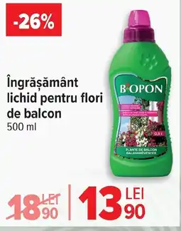 Carrefour Market Îngrăşământ lichid pentru flori de balcon Ofertă