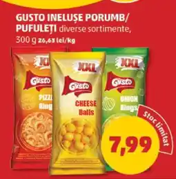 Penny Gusto Inelușe Porumb/Pufuleți Ofertă