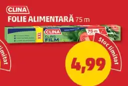 Penny Clina Folie Alimentară 75m Ofertă