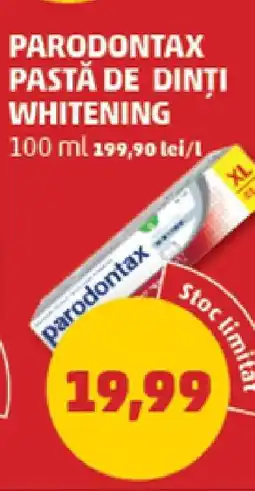 Penny Parodontax Pastă de Dinți Whitening Ofertă