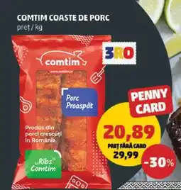 Penny COMTIM COASTE DE PORC Ofertă