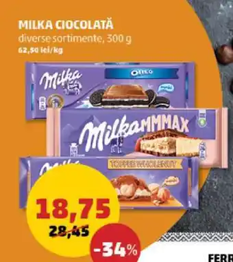 Penny MILKA CIOCOLATĂ Ofertă