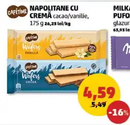 Penny NAPOLITANE CU CREMĂ cacao/vanilie Ofertă