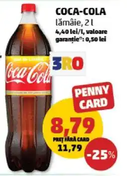 Penny COCA-COLA lămâie, 2 L Ofertă
