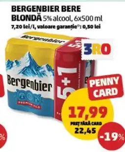 Penny BERGENBIER Bere blondă Ofertă