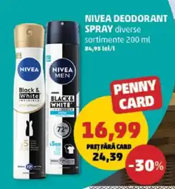 Penny NIVEA Deodorant spray Ofertă
