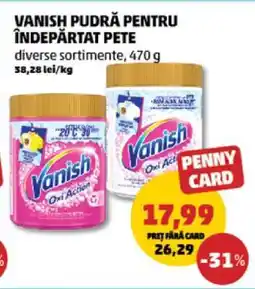 Penny Vanish Pudră pentru Îndepărtat Pete Ofertă